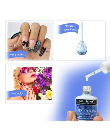 MIA SECRET Nail Gel Glue for Extensions - 0.5oz UV-LED Soak Off - Buy Internationally - Buy Online on GoSupps.com