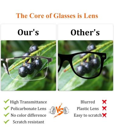 Men's Blue Light Blocking Metal Reading Glasses 1.5x - 3 Pack (Gun/Black/Brown) - Buy Online on GoSupps.com