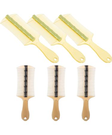 Gatuida 6pi ces Peigne pour Chevelu Sec Antipelliculaire Dents Fines Lot de Plastique pour Cheveux pais Outil de Peignage pour Gar on Fille et Animaux de Compagnie