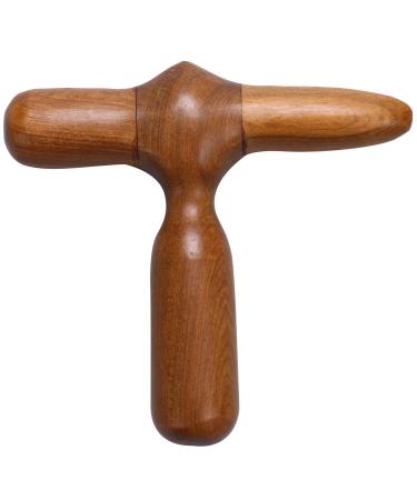 Wresetly 1 Piece Acupuncture Acupuncture Point Stick Cross Hammer Wooden Hand Foot Leg Massage Device Health Beauty Tools