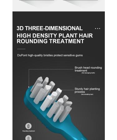 Sonic Electric Toothbrush - 2 Brush Heads Fast Charge 4 Cleaning Modes Wireless Smart Reminder (Black) - Buy Internationally - Buy Online on GoSupps.com