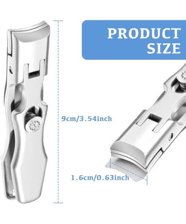 Neyared German Nail Clippers Anti Splash Stainless Steel Portable Ultra Sharp Sturdy Nail Clippers for Men Seniors - Buy Online on GoSupps.com