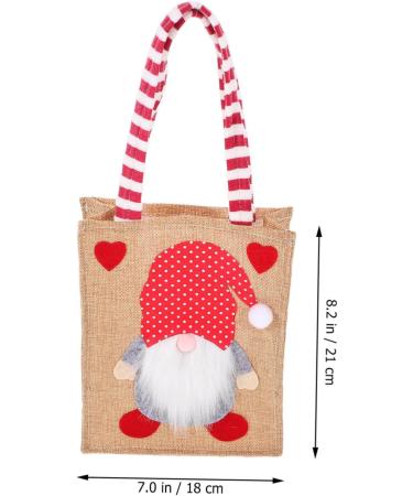 Alipis Christmas Bag Christmas Burlap Bags Xmas Handbag Christmas Bags Drawstring Bag Shopping 1 count (Pack of 1) Picture 3 - Buy Online on GoSupps.com