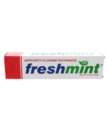 48 Tubes of Freshmint 6.4 oz. Anticavity Fluoride Toothpaste Individually boxed tubes