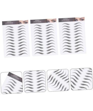 Beavorty 9 Sheets waterproof eyebrow stickers makeup stickers eyebrow transfers stickers Artificial Eyebrow - Buy Online on GoSupps.com