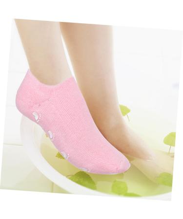 Healeved 3 Pairs foot gel socks moisture enhancing socks spa moisture socks spa socks for dry feet moisturizing gel heel socks women foot masks non-slip care products Miss Cotton-Spandex - Buy Online on GoSupps.com