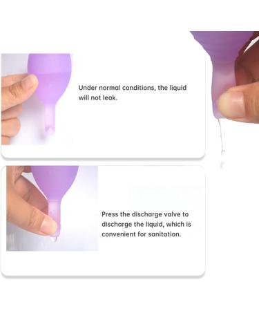 Reusable Menstrual Cup with Valve Discharge - Eco-Friendly Period Cups for Comfort & Convenience - Buy Online on GoSupps.com