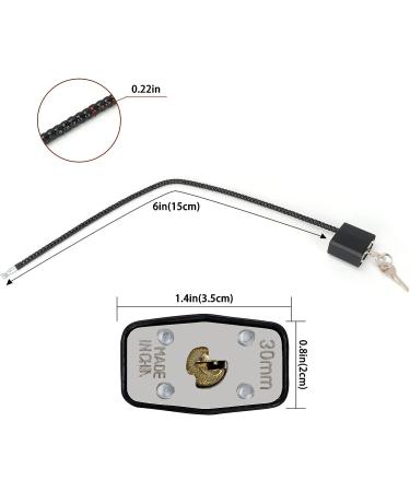 15 Gun Cable Trigger Lock with Keys - Easy to Use, Well-Built Design, Scratch Prevention - Black 15-Inch - Buy Online on GoSupps.com