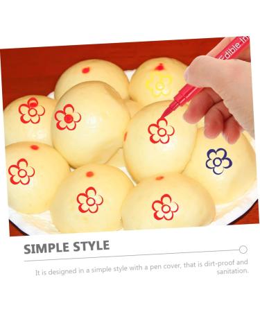 FUNOMOCYA 6pcs Biscuits Decor Cake Boxes Portable Edible Pens Edible Pens for Cookie Edible Marker Plastic - Buy Online on GoSupps.com