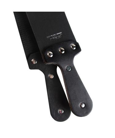 RoyalShave Latigo Leather Straight Razor Strop with Handle - BLACK - Buy Online on GoSupps.com