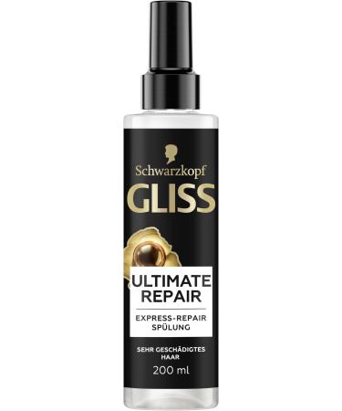 Gliss Apr s-shampoing r parateur Express Ultimate Repair (200 ml) apr s-shampoing la k ratine r pare les cheveux extr mement ab m s apr s-shampoing avec protection thermique jusqu' 230 C