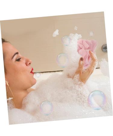 Hemoton Baby Washcloths 3pcs Bath Flower Body Puffs - Organic Pink Baby Bath Skin Cleaning Tool - Buy Online on GoSupps.com