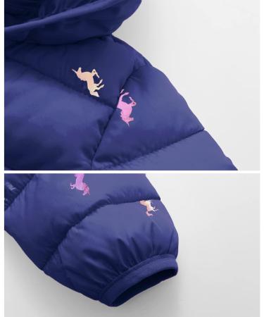 Hooded Light Puffer Jacket for Kids | Baby Winter Coat | Blue | 3-4 Years - Buy Online on GoSupps.com
