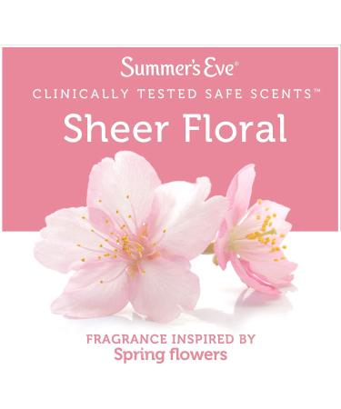 Summer's Eve Sheer Floral Cleansing Cloths - 32 Soft & Refreshing Wipes for Women - Buy Online on GoSupps.com