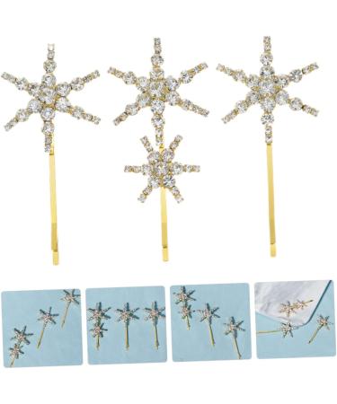 FRCOLOR 4 Sets Starfish Hairpin Accesorios Para Rhinestone Headpiece for Women Barrettes for Gold Trim Trendy Decor Hair Barrettes Decorative Hair Clips Child Dense Rhinestones Alloy - Buy Online on GoSupps.com