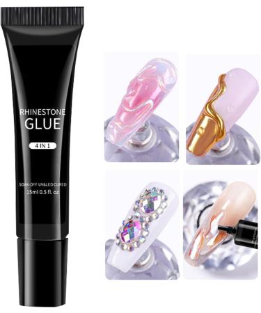  Nevalerra Rhinestone Glue | Strong Nail Gel 15ml | Personal Care Supplies for Jewelry Making and Sculpting | Everyday Summer Party Spa Salon Travel Wedding Art - Buy Online on GoSupps.com