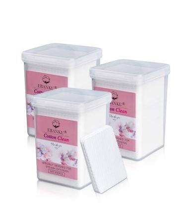 Ebanku cosmetic cleaning Vlies towels removal pads for eyelash extensions nails lip cleaning or glue bottle mouth cleaning (600PCs)