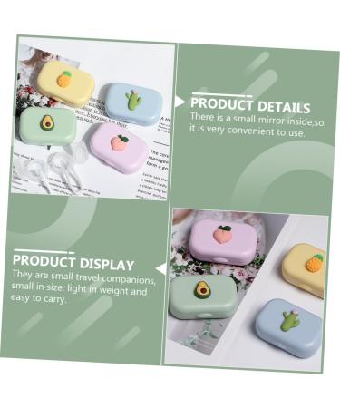 Partykindom 16 STK Colored Contact Lenses Holder - Eye Care Set & Storage Organizer for Cleaning Cases - Buy Online on GoSupps.com