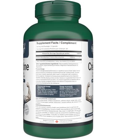 Vorst Creatine Supplement for Men 180 Vegan Capsules | Monohydrate Micronized Non Irradiated | Pills for Adults of All Ages | 1 Bottle 180 count (Pack of 1) - Buy Online on GoSupps.com