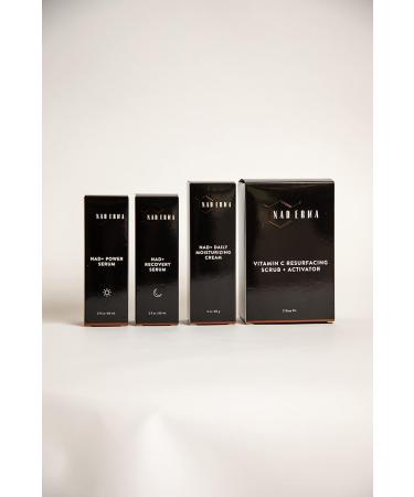 Shop Naderma Set: NAD+ Daily Moisturizing Cream Power Serum & Vitamin C Scrub - International Shipping Available - Buy Online on GoSupps.com
