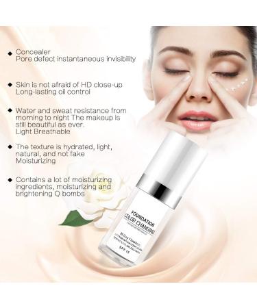 MOULLY Liquid Foundation Color Changing Foundation Liquid Makeup Foundation Color Changing BB Cream Waterproof Coverage Concealer Covering Control and Hydration Oil - Buy Online on GoSupps.com