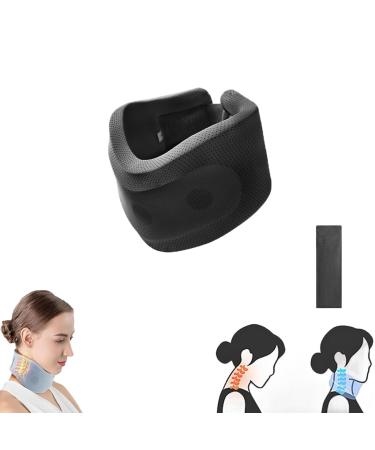 Recovist Neck Brace Cervical Neck Brace for Snoring Neck Brace Cervical Collar Soft Foam Cervicorrect Neck Brace by Healthy Lab Co (Black M(15.74-18.50in)) Black M(15.74-18.50in)