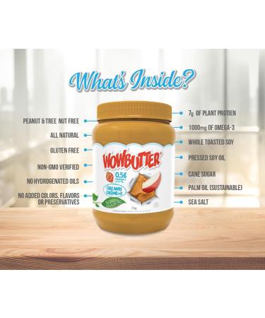 WOWBUTTER - (Safe-For-School) - Tastes Just Like Peanut Butter! - Creamy - 2 x 2kg - Buy Online on GoSupps.com