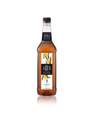 1883 Maison Routin Premium Vanilla Syrup for Coffee Hot Chocolate & Cocktails PET 1L Vanilla 1 l (Pack of 1) - Buy Online on GoSupps.com