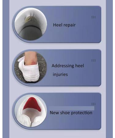 DIY Shoe Heel Repair Patch - Self-Adhesive Durable Soft - 3 pcs Blue for Sports Shoes Leather Shoes & High Heels - 5.9x5.9in - Buy Online on GoSupps.com