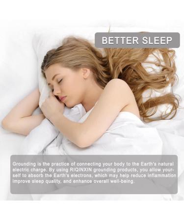 Riqinxin Grounding Mat Set - EU Grounding Cable Breathable Bed Sheet Antistatic 70x180cm for Better Sleep - Buy Online on GoSupps.com