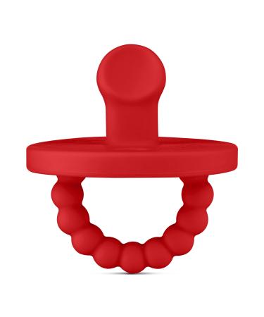 Ryan & Rose Cutie PAT Pacifier Teether (Slant  Red)