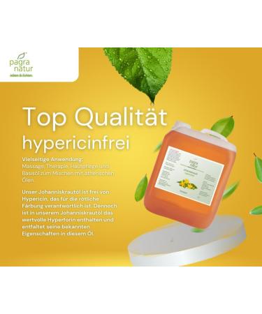 Buy Pagra Natur St. John's Wort Oil - Hypericin-Free Massage Oil 5L Canister - International Shipping Available - Buy Online on GoSupps.com