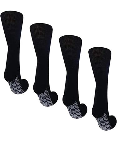 Noble Health Care Diabetic Non Skid Slipper Socks 4 Pack 10-13 - Hospital Quality - Buy Online on GoSupps.com