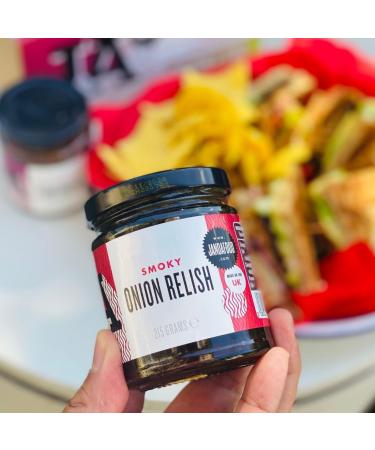 Janda Smoky Onion Relish 215g | Handcrafted in Small Batches for Barbecue Lovers and Vegans | Made in the UK - Buy Online on GoSupps.com