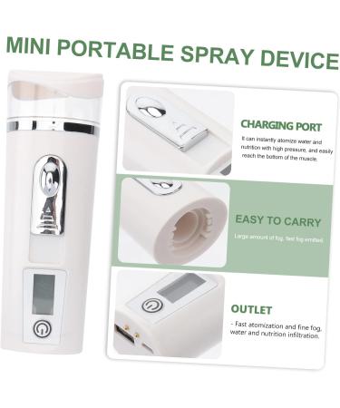 Baluue Hydrating Instrument Portable Mist Sprayer Umidificador De Ar Portable Humidifer Facial PC White - Buy Online on GoSupps.com