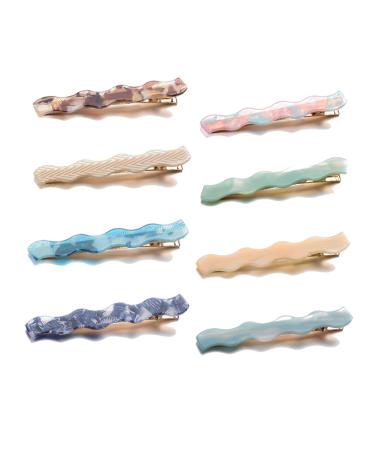 KAGNAL 8 Pcs Large Alligator Hair Clips Goody Hair Barrettes Styling Clips Womens Hair Accessories