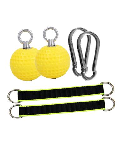 Sewoart 1 set of grip training ball flex bar Fat handle fitness ball gymnastics ball handles for strength training pull-up balls for home household powerball handle band