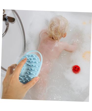 3pcs Double Sided Bath Brush Set - Baby & Body Silicone Scrubber - Buy Online on GoSupps.com