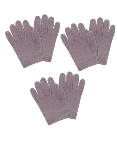 minkissy 3 Pairs Night Moisturizing Gloves Moisturizing Gloves Overnight White Cotton Gloves for Dry Hands Dry Hand Gloves Cracked Hands Repair Cream Womens Glove Spa Portable Miss