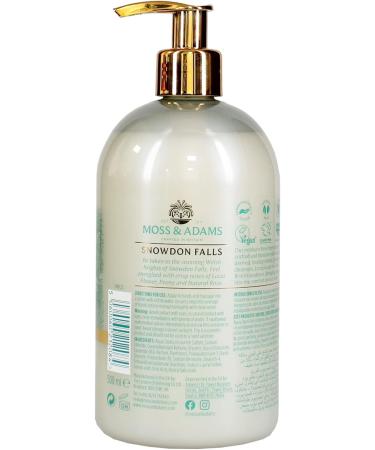 Moss & Adams Snowdon Falls Lotus Flower Handwash 500ml | Antibacterial & Vegan - Buy Online on GoSupps.com
