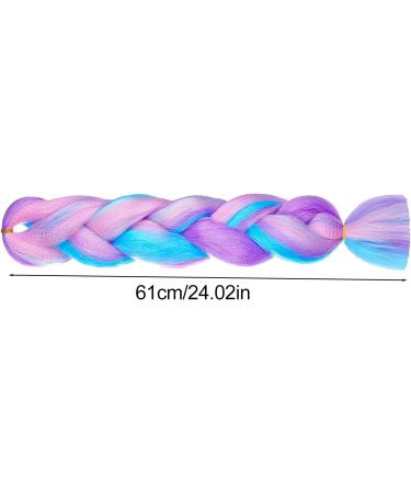 Braiding Hair Extensions 1Pc 4 Tone Colorful Braids Extension Hair Fashionable Hair Extensions for Braiding Synthetic Hair Extension for Twist Braiding - Buy Online on GoSupps.com