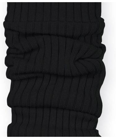 STEVEN Girl Cotton Calf Leg Warmers - Black | Warm & Comfortable Undersuits for Kids | Ribbed & Stylish | Ideal for Young Dancers - Buy Online on GoSupps.com