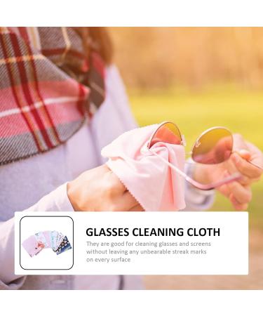 EXCEART Microfiber Glasses Cleaning Cloths - 8 Assorted Colors for Lenses Phones & Screens - Buy Online on GoSupps.com