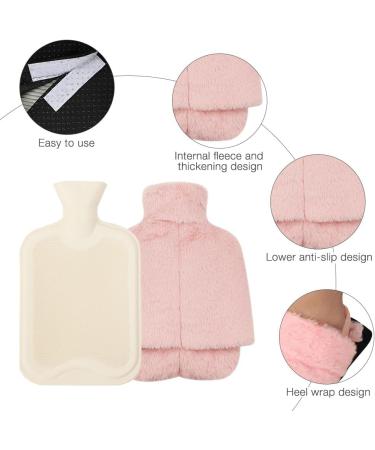 IxyHKB 2L Foot Warmer - Heated Hot Water Bottle for Feet No Electricity 2 in 1 Design Ideal for Adults & Kids (Pink) - Buy Online on GoSupps.com