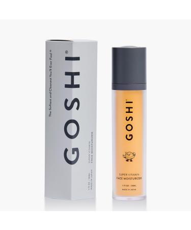 GOSHI Super Vitamin Face Moisturizer for All Skin Types 1.75 oz - Nourishing Face Cream Infused with Sesame Oil, Vitamin E and More Plant Extracts - Made in Japan