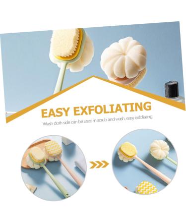 BELLIFFY Exfoliating Bath Brush Loofah Scrubber for Men - Shower Body Brush with Handle - Buy Online on GoSupps.com