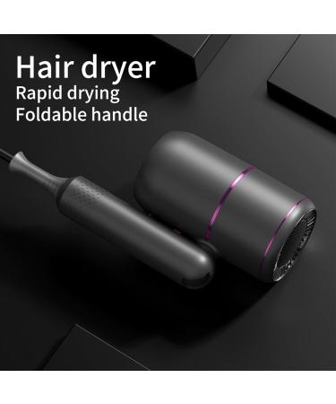 QISUO Electric Hair Dryer Folding high-Power Household Hair Salon hot and Cold Wind Blue ion Barbershop air Dryer - Buy Online on GoSupps.com