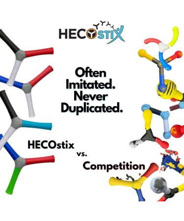 HECOstix Hand Eye Coordination Training Tool - Improve Reflex, Agility, and Focus - Red/Green/Blue - for Sports, Exercise, Fun - All Ages - Buy Online on GoSupps.com