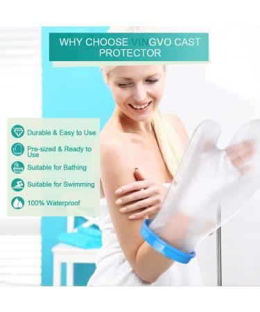 Waterproof Hand Cast Cover - Shower Protector for Finger & Wrist Injuries | Unisex Bandage Wrap for Bathing - Buy Online on GoSupps.com