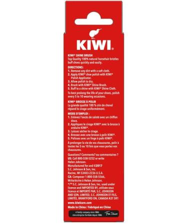 Kiwi Shine Horsehair Brush - Premium Quality for Gentle Shoe Care - Buy Online on GoSupps.com